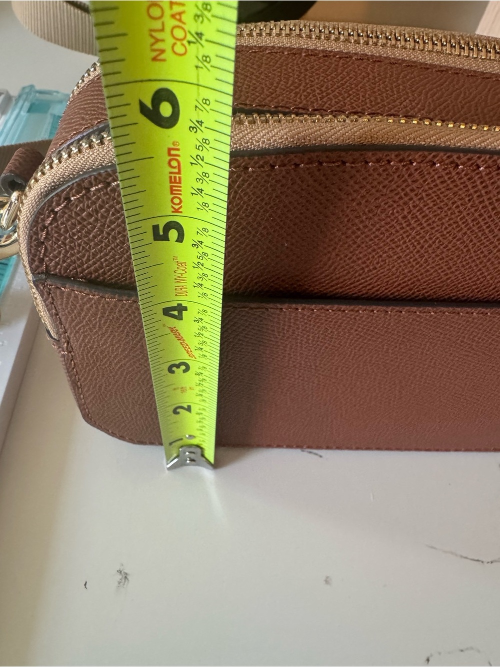 Dooney & Bourke Brown Leather Belt Bag with Tan Strap - Picture 7 of 7